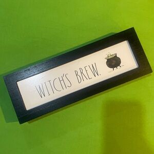 Rae Dunn | Halloween Witch’s Brew Black & White Wooden Sign